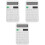 3Pièces Calculatrices Blanches Pratiques Pour École Et 2