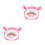 2Pièces Chaude Rose En Peluche Pour Hamster Petits Animaux 4