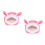 2Pièces Chaude Rose En Peluche Pour Hamster Petits Animaux 3