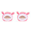 2Pièces Chaude Rose En Peluche Pour Hamster Petits Animaux 5