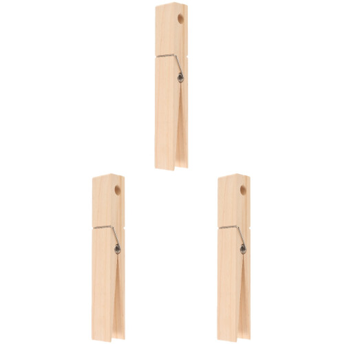3Pièces Support Mural En Bois Khaki Pour Serviettes Style Campagne 1