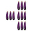 12Pièces Figurines Aubergines Simulées En Mousse Pour Décor Bureau 2