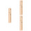 3Pièces Support Mural En Bois Khaki Pour Serviettes Style Campagne 5