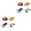 8Pièces Décorations Modèles Croissance Insectes Réalistes Pour Enfants 3