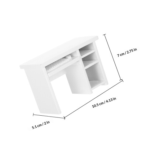 Bureau Miniature En Bois Pour Maison De 1:12 1