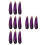 12Pièces Figurines Aubergines Simulées En Mousse Pour Décor Bureau 6
