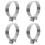 4Pièces Colliers D'échappement Outils Fer Résistant Pour 4