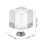 4Pièces Têtes Lampes Transparentes Cube Style Raffiné Accessoires 8