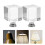 4Pièces Têtes Lampes Transparentes Cube Style Raffiné Accessoires 9