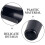2Pièces Couvre-Embouchure Saxophone Noir Compatible Ligatures 5