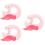 3Pièces Oreiller De Cou U Rose Portable Pour Voyage 6