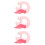 3Pièces Oreiller De Cou U Rose Portable Pour Voyage 7