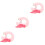 3Pièces Oreiller De Cou U Rose Portable Pour Voyage 4