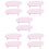 10Pièces Table Miniature En Bois Rose Pour Maison De Décor 7