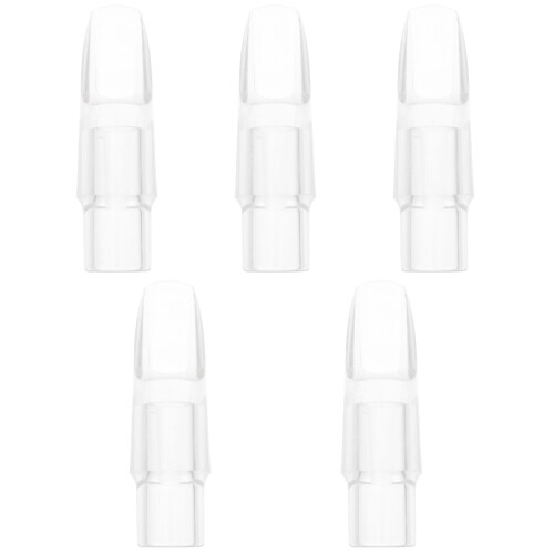 5Pièces Accessoire Saxophone Soprano Bec Transparent En ABS Durable 2
