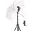 Camera Flash Mount Rotation Light Stand Bracket with Umbrella Reflector Holder 2