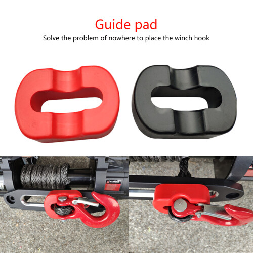 Silicone Stopper Universal Protector Block 9500Lbs Winch Guide Winch Cushion Black 2