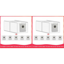 12x Sacs à Poussière de Rechange pour Aspirateur Robot pour DEEBOT X8 PRO OMNI/ T50 MAX PRO Omni/ T50 PRO Omni
