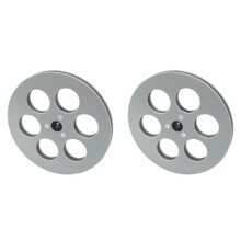 2pcs 7 Inch Reel to Reel Tape Recorder 6 Hole Empty Open Reel for 1/4 Reel to Reel Tape Recorder C