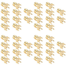 40x SMA Female Jack Solder PCB Mount Straight RF Connector Gold