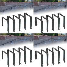 Adjustable Outdoor Light String Hooks for 3.2-6 Inch Concrete Cinder Block Wall and Fences, 20 Pcs String Light Hangers