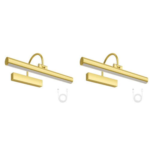 2X Éclairage D'Image Rechargeable à Piles, 3 Températures de Couleur, Sans Fil, avec Télécommande