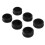 6Pcs Plastic Blanking End Cap Pipe Tube Insert Plug Cover 40mm Black 1