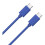 wow Cavo USB C - WOW - 1m - 3A - Blu - Filo 1