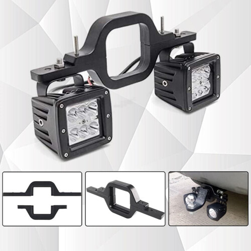 Tow Hitch Mounting Bracket Mount Holder for Reverse Road Work Light Spotlight 1