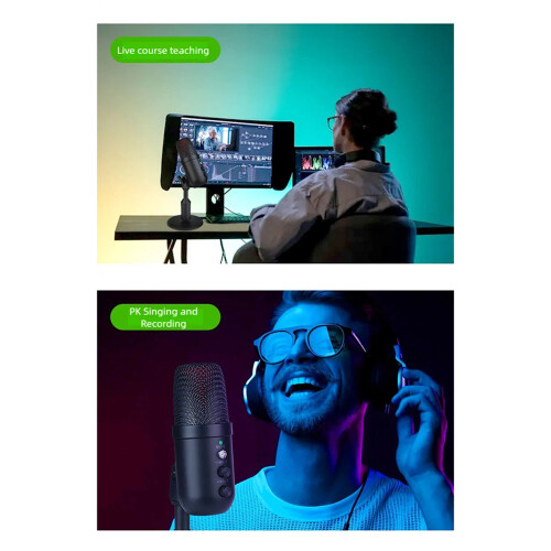 Professional Corded USB Microphone Condenser for Computer Recording Laptop Studio 1