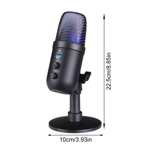 Professional Corded USB Microphone Condenser for Computer Recording Laptop Studio 2