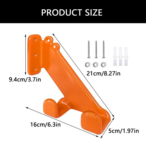 Reliable Chainsaw Wall Rack Steel Mount Hanger Hook for Easy Tool Organization 2