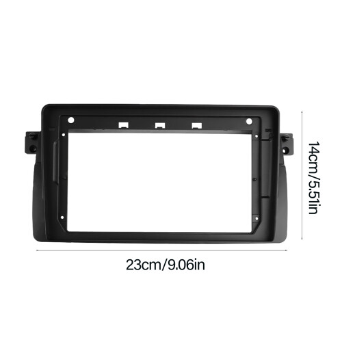 Radio Fascia Panel Replacement 2 Din Stereo Radio Panel Auto Part for E46 2