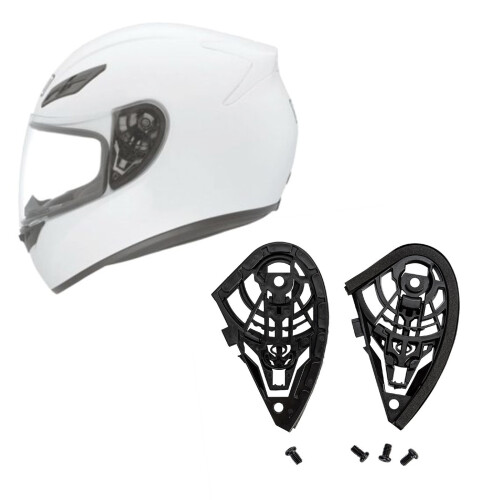 Easy Installation 1 Pair Face Shield Windshield Visors Base with Mount Screw 2