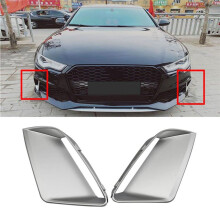 Voorbumper Windmes voor RS7 2009-2018 Voorbumper Mistlamp Lamp Trim Cover Strip Moulding Decoratieve Deksel