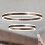 Modern LED Pendant Light Adjustable Dimmable Elegant Brown 60 cm — led ring light, pendant light 60cm 1