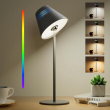 Lámparas de Mesa LED Inalámbricas Regulables Set de 2 RGB 5200mAh — luz escritorio recargable