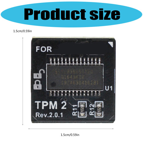 Universals TPM2.0 14Pin Hardware Chip with LPC Interfaces and ABS Construction 2