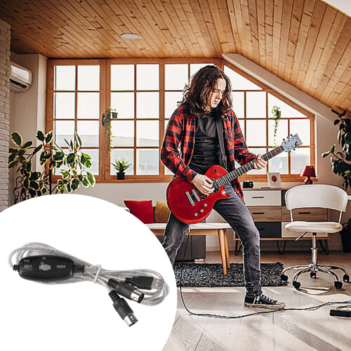 Double Direction 5PIn USB Adapter Cord For Synthesizer Keyboard Computer Linking 1