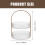Double- Glazen Fruit Plate Met Handvat 2