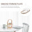 Double- Glazen Fruit Plate Met Handvat 6