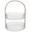 Double- Glazen Fruit Plate Met Handvat 7