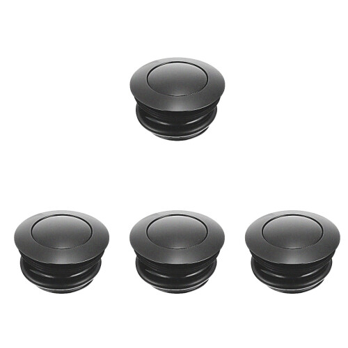 4Pièces Accessoires Couvre-Réservoir Noir Avec Joint Étanche 1