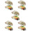 30Pièces Répliques Huîtres Décoratives PVC Multicolores Durable 7