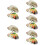 30Pièces Répliques Huîtres Décoratives PVC Multicolores Durable 9