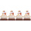 4Pièces Calendrier Cartes Bois Décor Maison Multifonction 3