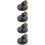 4Pièces Support Lampe E27 Rotatif Noir Pour Ampoule Suspension 8