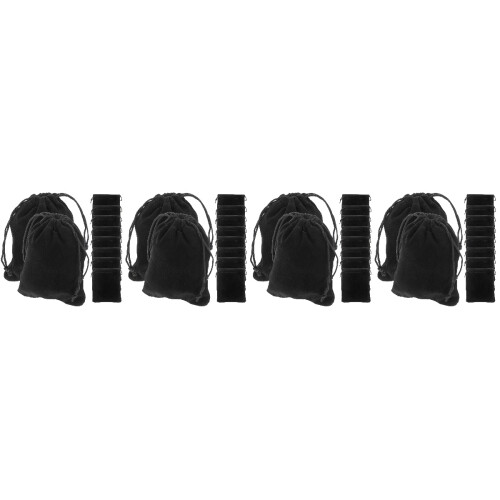 40Pièces Cordon Noir Compacts Lint Pour Cadeaux 2