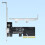 PCIExpress PCIe4.0 4X Converter Optimized Heat Dissipation 64Gbps Data Transfer 4