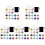 5Ensembles Accessoires Verres Vin Identifiants Réutilisables Colorés 3